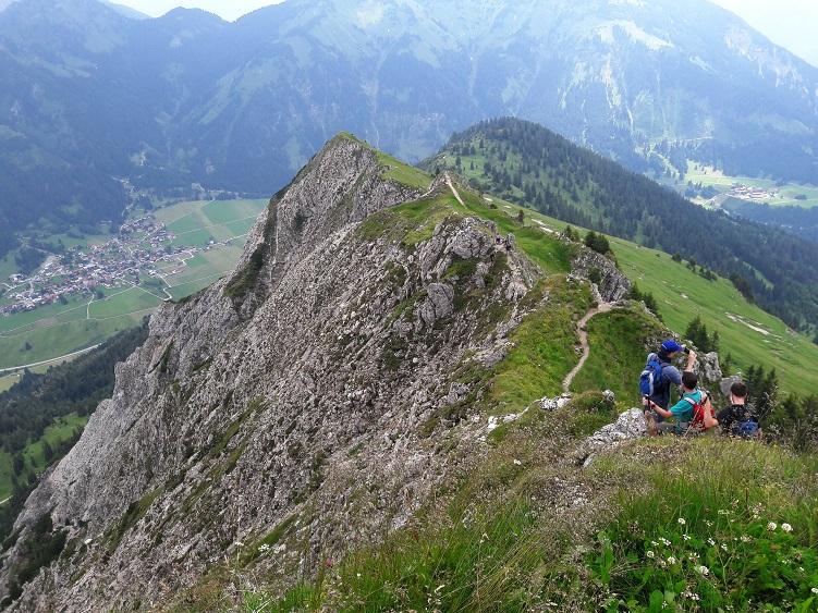 Aufstieg zur Krinnenspitze, Tannheimer Berge