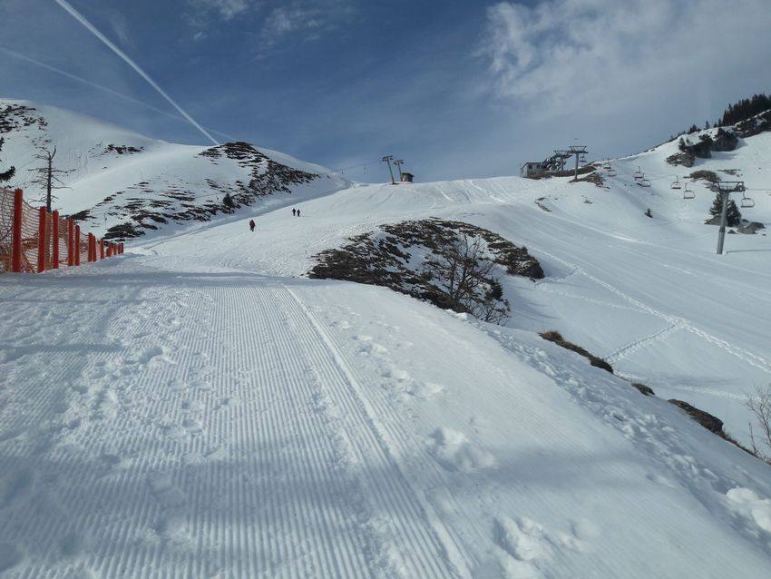 Pistenaufstieg zum Breitenberg