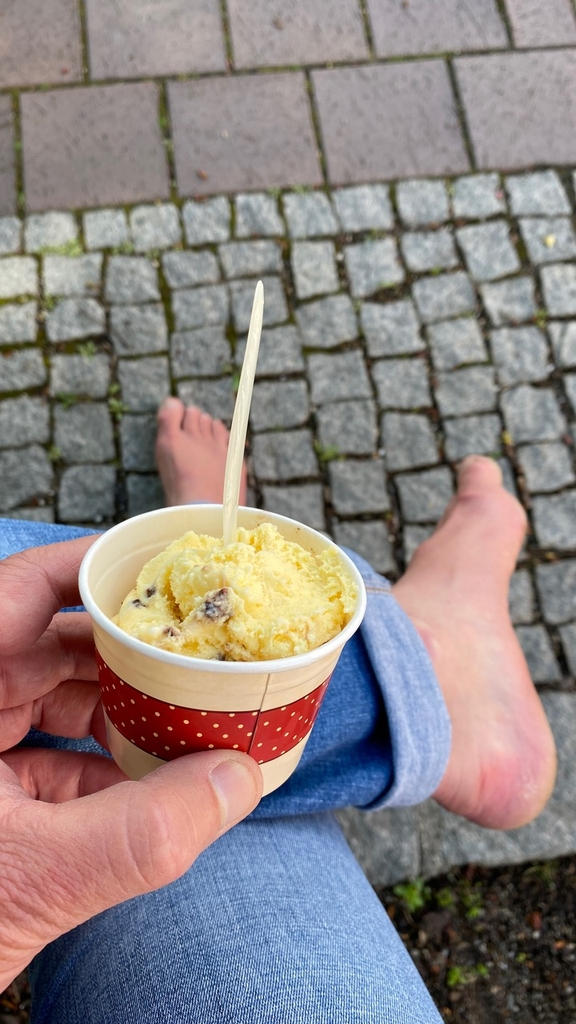 Blick auf den Eisbecher