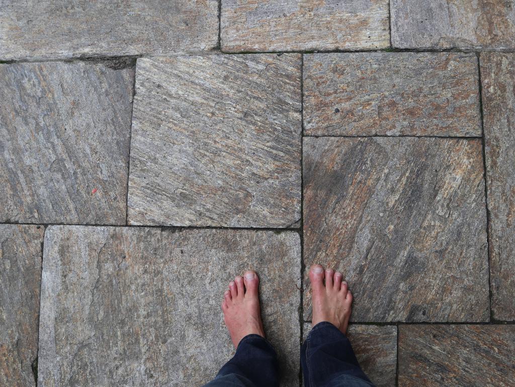 Pflaster in der Innenstadt