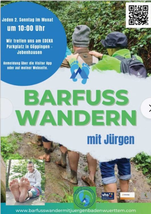 Barfuss wandern mit Jürgen Hirsch